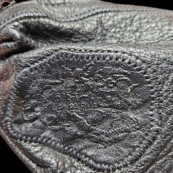 Carlos Falchi Black Leather Crossbody Bag - Picture 2 of 4